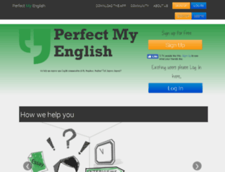 perfectmyenglish.net screenshot