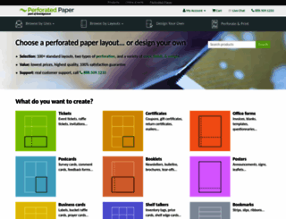 perforatedpaper.com screenshot