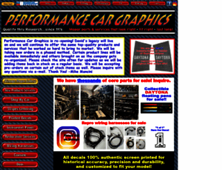 performancecargraphics.com screenshot