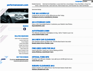 performancecars.com screenshot