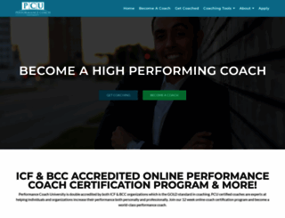 performancecoachuniversity.com screenshot