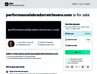 performancelabradorretrievers.com screenshot