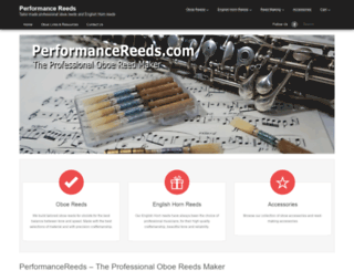 performancereeds.com screenshot