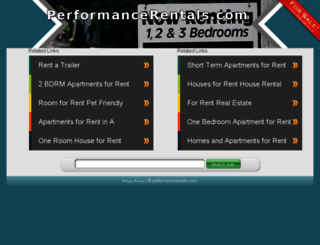performancerentals.com screenshot