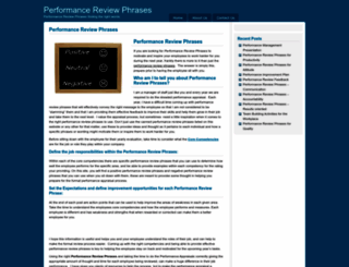 performancereviewphrases.net screenshot
