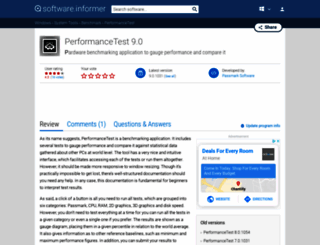 performancetest.informer.com screenshot