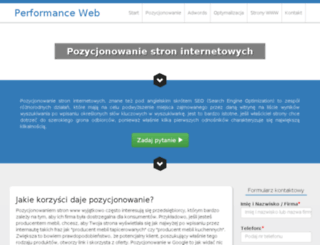 performanceweb.pl screenshot