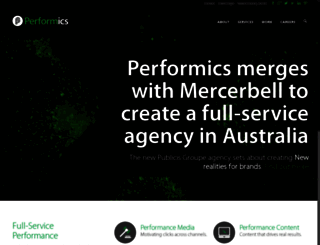 performics.com.au screenshot