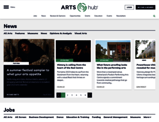 performing.artshub.com.au screenshot