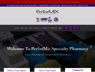 performixpharmacy.com screenshot