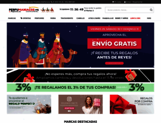 perfumaniacos.com screenshot