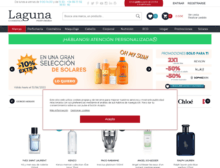 perfumeriaslaguna.com screenshot