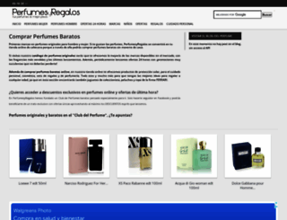 perfumesyregalos.com screenshot