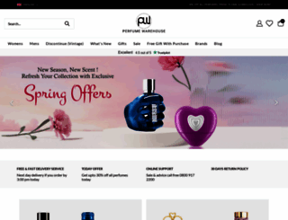perfumewarehouse.co.uk screenshot
