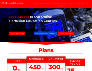 perfusioneducation.com screenshot