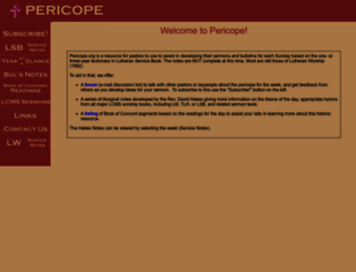 pericope.org screenshot