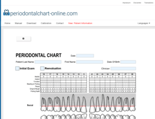 periodontalchart-online.com screenshot