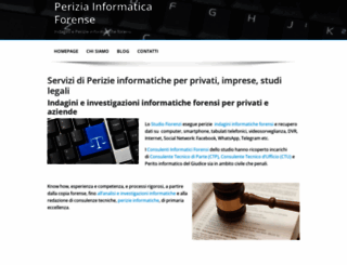 periziainformaticaforense.it screenshot