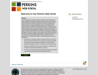 perkins.ed.gov screenshot