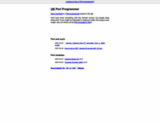perlprogrammer.co.uk screenshot