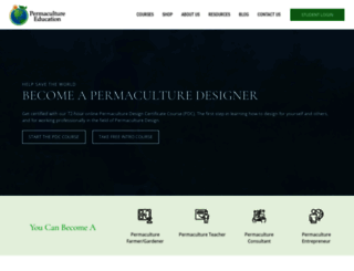 permacultureeducation.org screenshot