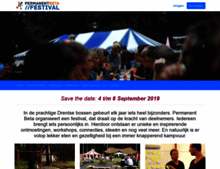 permanentbetafestival.nl screenshot