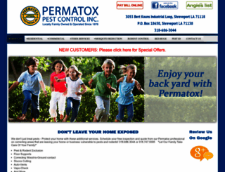 permatoxpestcontrol.com screenshot
