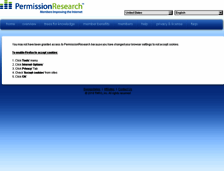 permissionresearch.com screenshot