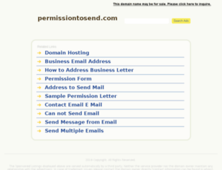 permissiontosend.com screenshot