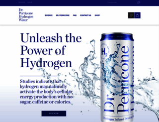 perriconehydrogenwater.com screenshot