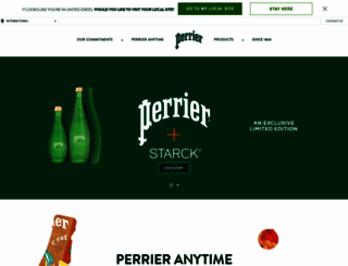 perrier.com screenshot