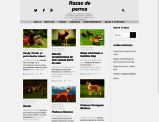 perrosysusrazas.com screenshot
