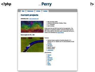 perry.cz screenshot