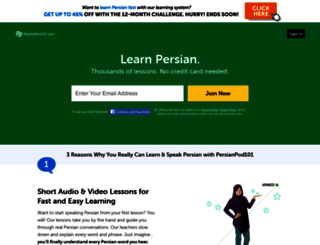 persianpod101.com screenshot