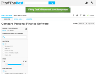 personal-finance-software.findthebest.com screenshot
