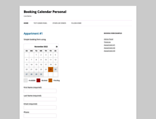 personal.wpbookingcalendar.com screenshot
