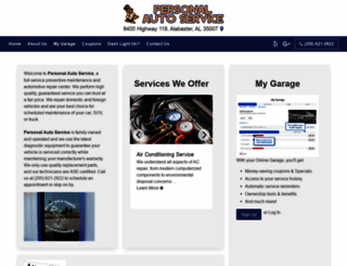 personalautoservice.com screenshot