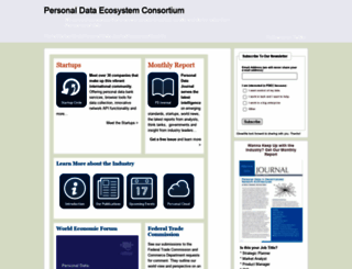 personaldataecosystem.org screenshot