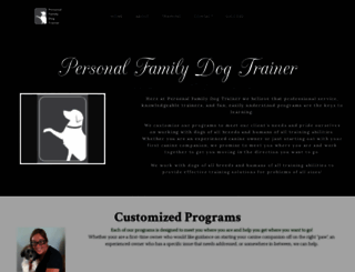 personalfamilydogtrainer.com screenshot