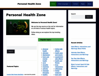 personalhealthzone.com screenshot