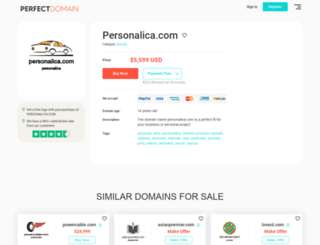personalica.com screenshot