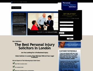 personalinjuryclaimssolicitors.co.uk screenshot