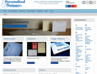 personalised-stationery.co.uk screenshot