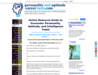 personality-and-aptitude-career-tests.com screenshot