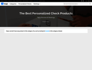personalizedchecks.knoji.com screenshot