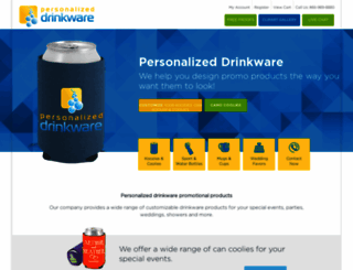 personalizeddrinkware.com screenshot