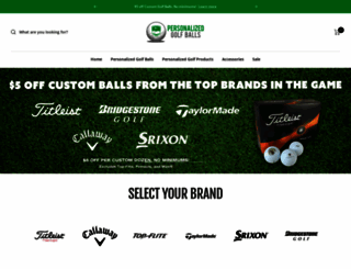 personalizedgolfballs.com screenshot