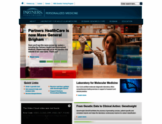 personalizedmedicine.partners.org screenshot