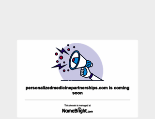 personalizedmedicinepartnerships.com screenshot