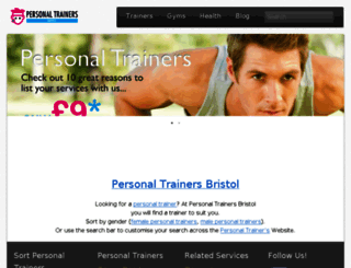 personaltrainersbristol.co.uk screenshot